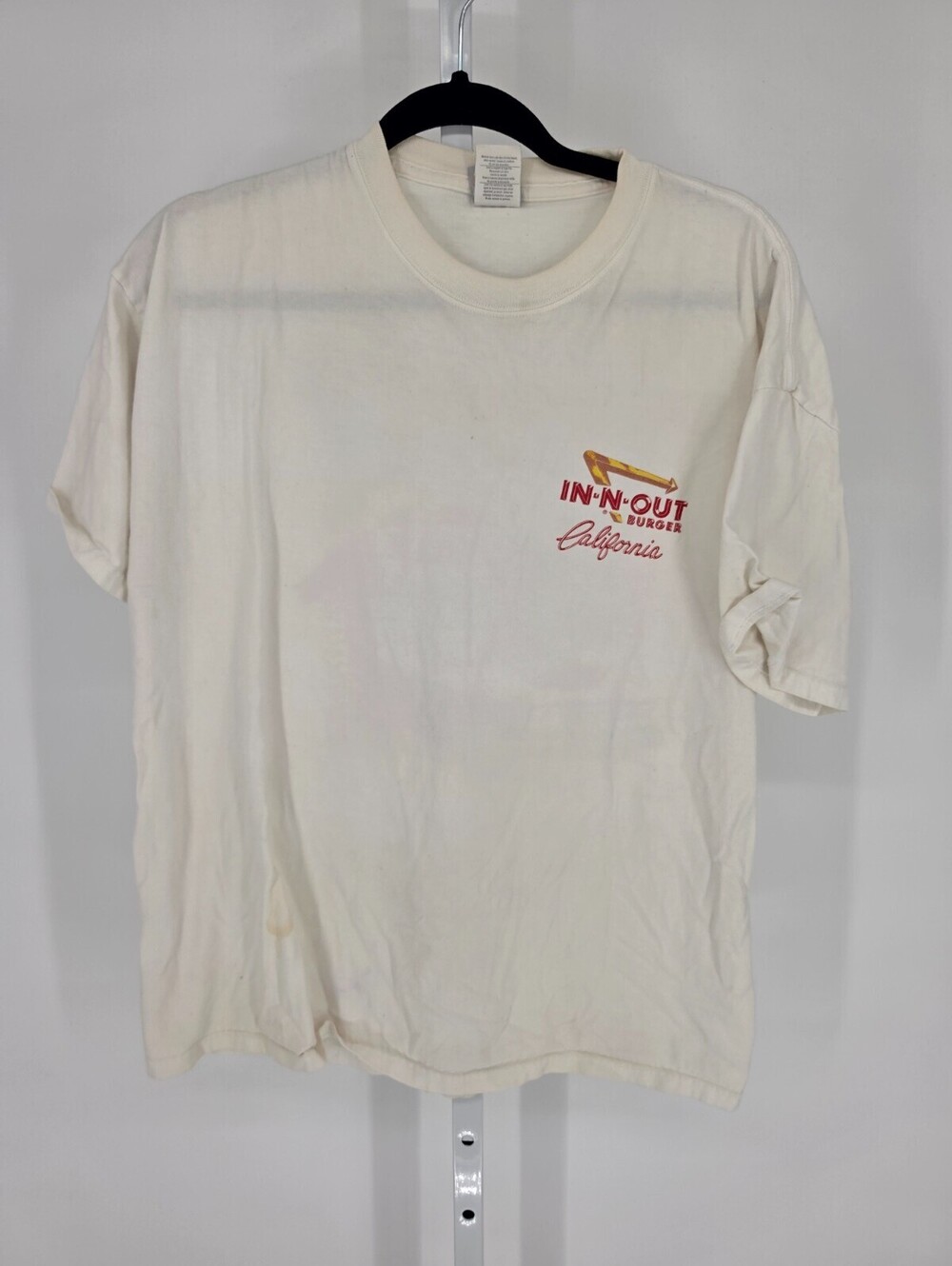 Vintage Y2K In N Out Burger of California Mens Sz XL Short Sleeve T Shirt